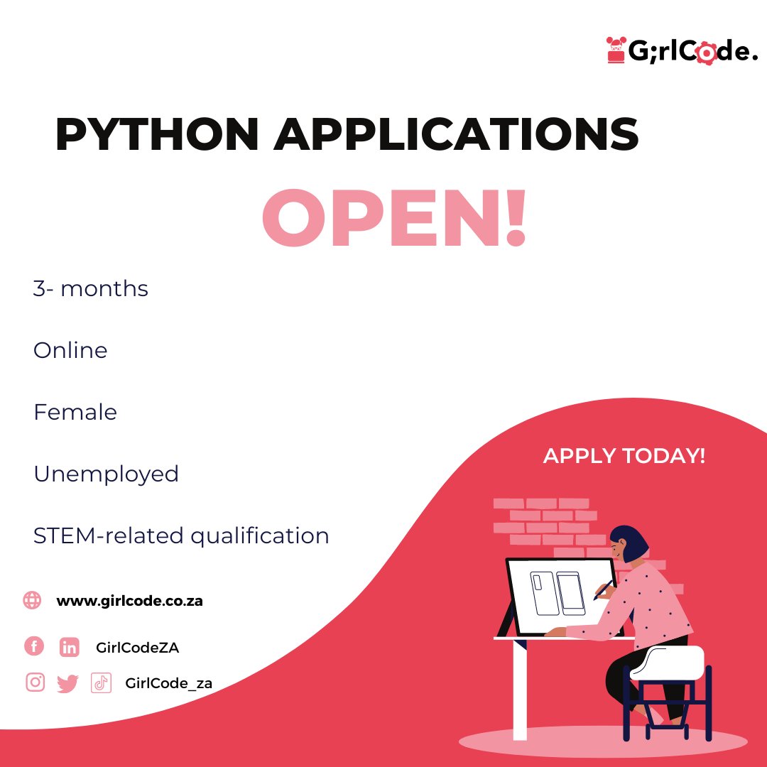 📣 Attention STEM Graduates! Applications for the Python program are now OPEN 🎉 This is the perfect opportunity for you to gain practical experience and acquire skills that will make you stand out in the job market 💻