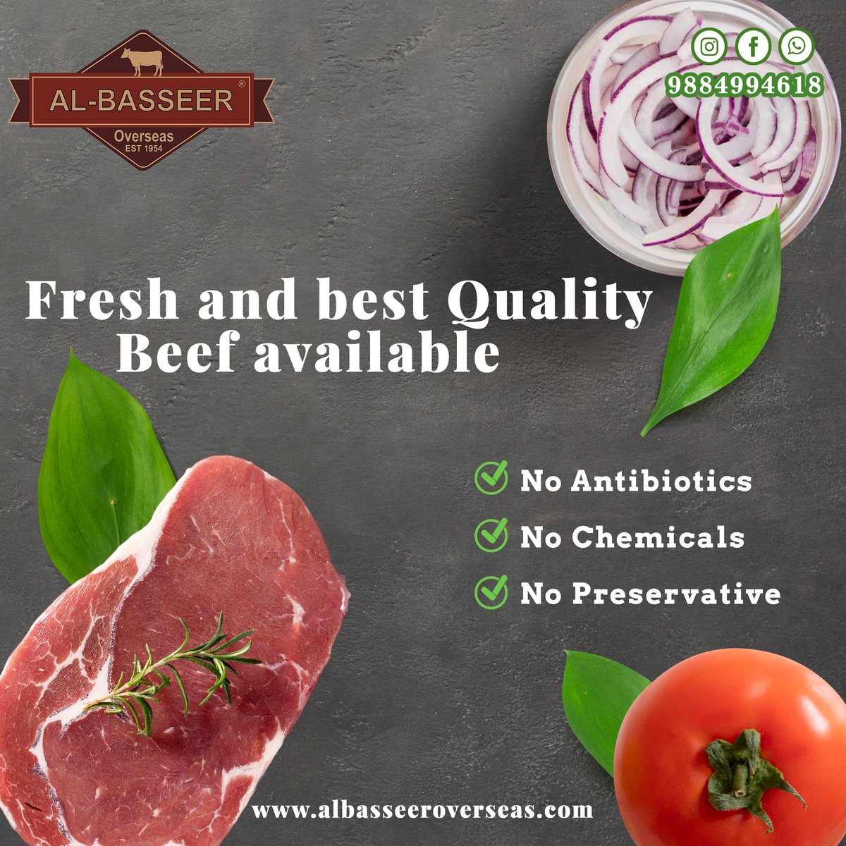 al_basseer's tweet image. Order fresh and best raw Beef from @al_basseer 

albasseeroverseas.com
Call : +919884994618

#beefsteaktomatoes #qualitybeef #nochemical #nochemicals #nopreservative #nopreservatives #noantibiotics #chennaimeat #chennaimeatonline #chennaifoodie #chennaidelivery #chennaiorder