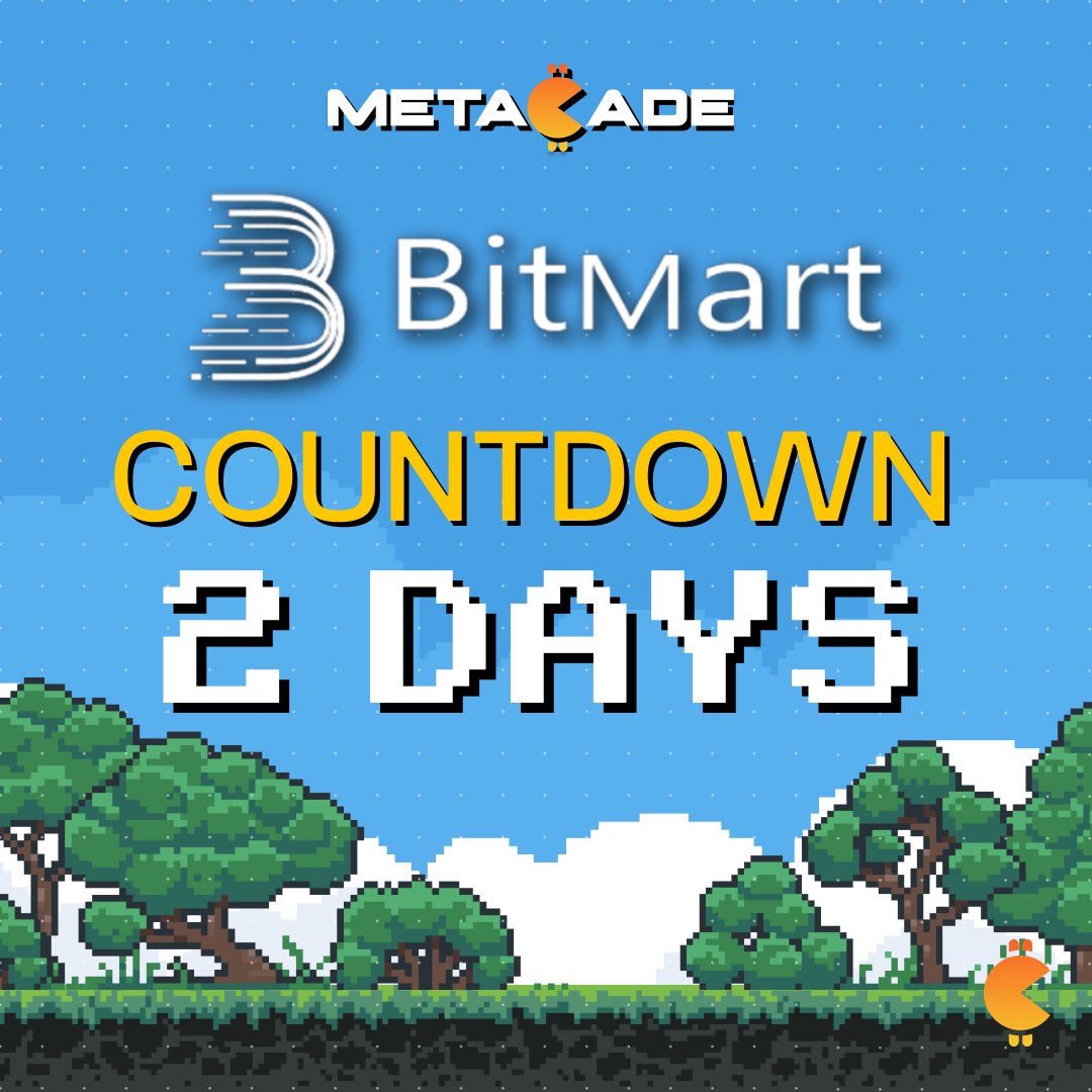 Metacade_'s tweet photo. ⏰2 DAYS UNTIL OUR BITMART LISTING⏰

Drop some 🔥 in the comments if you are HYPED for $MCADE🚀

Join our community⬇️
🔗https://t.co/gTANLePPDx https://t.co/uryvfNOwQz