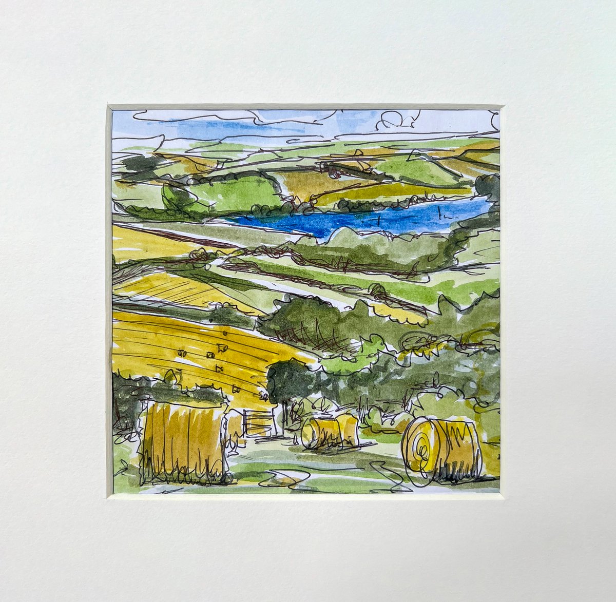 frank_creative's tweet photo. A couple of quick pen and #watercolour small sketches of two of my favourite places outside of the Cotswolds. The first is South Devon and the view towards Kingsbridge Estuary. Both drawings are framed (23 x 23cm with the frame) — message for enquiries.

#sketch #devon https://t.co/E9wfpNp4xB