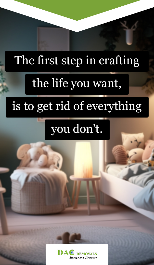 The first step in crafting the life you want?

Contact DAC! 0800 511 8018 

#decluttering #minimalism #simplify #organize #lifestyle #livewithless #getridofwhatyoudontneed #minimalistliving #WeWorkYouWatch #dacremovals