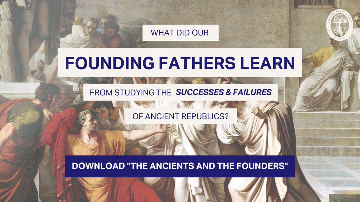 CommonSenseScty's tweet photo. Our latest lesson plan shows how America's Founding Fathers studied Ancient Rome and Greece in order to avoid historic problems with democracy.
Get the #freelessonplan today to teach your students how important it is to learn from history: https://t.co/R9ePY1UQNJ https://t.co/WqZfwSQJRe