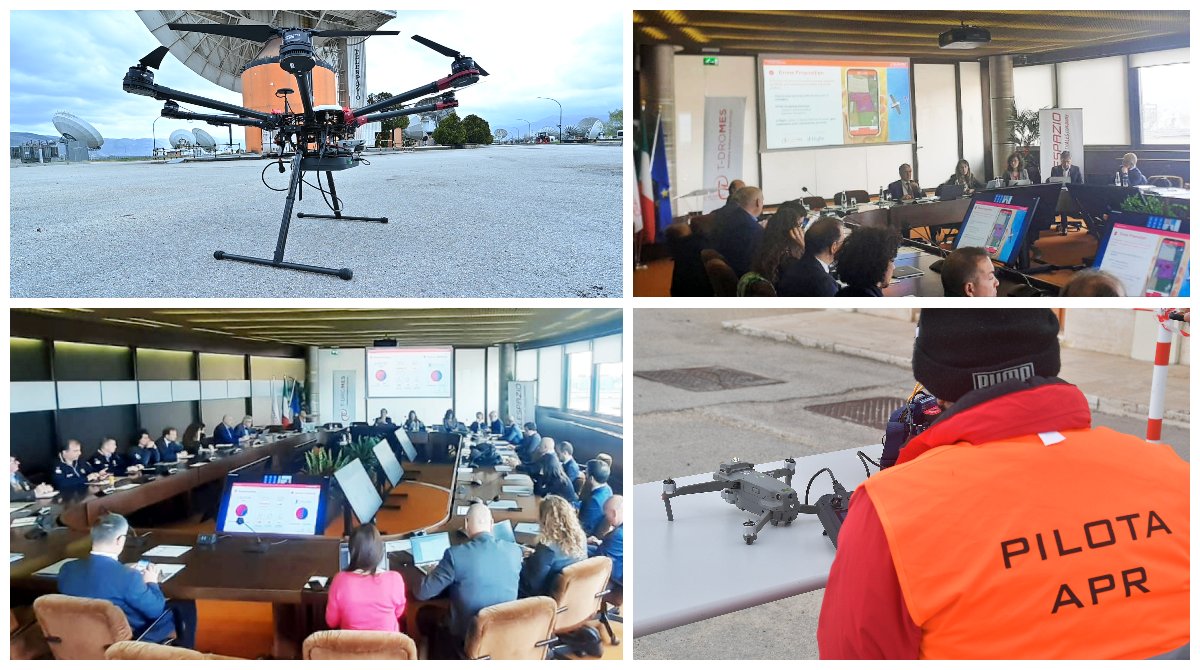 telespazio's tweet photo. 📸We are at #Fucino Space Center, which today hosts the final test of @esa #SEDGE project, a platform developed for monitoring the territory to assist law enforcement agencies through the use of #drones, #5G, satellite technologies and #artificialintelligence. https://t.co/hxPkTrWT06