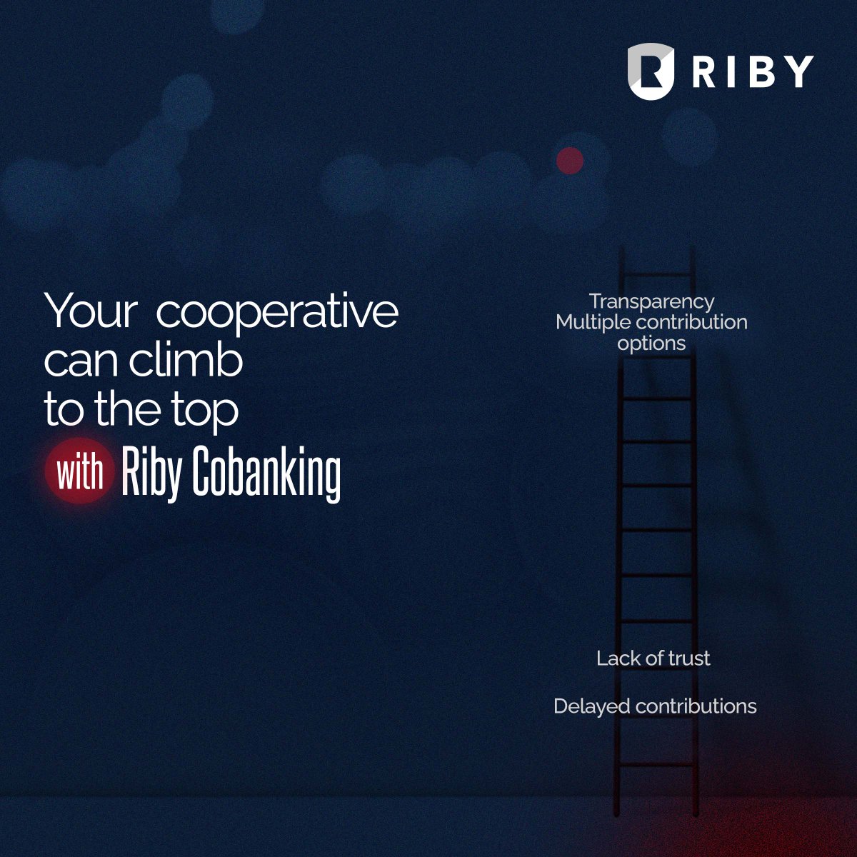 Climbing to the top is easier for saving groups with Riby CoBanking.

Our CoBanking platform is specifically designed to ease the operations and management of cooperatives. They also enjoy access to financial services.

To get started, call/whatsapp:08092222109 
#BetterTogether
