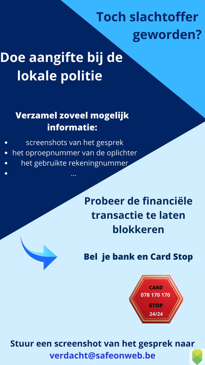 Parket Limburg waarschuwt voor whaling... Toch slachtoffer geworden? Via deze link vind je alvast de nodige contactgegevens: cardstop.be/content/cardst…