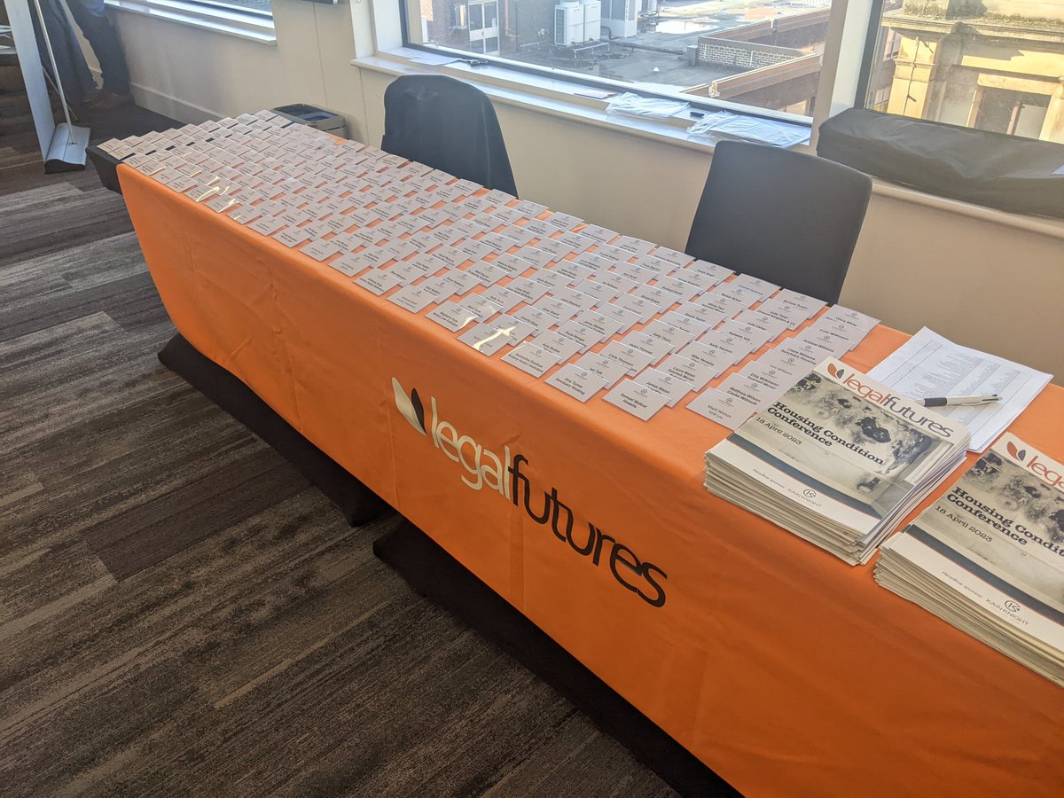 legalfutures's tweet photo. Morning from Manchester! We are all set to go for our Housing Condition Conference this morning. Excited to welcome you all today and hear the sessions to come. #lfconf https://t.co/d5016tGWiW