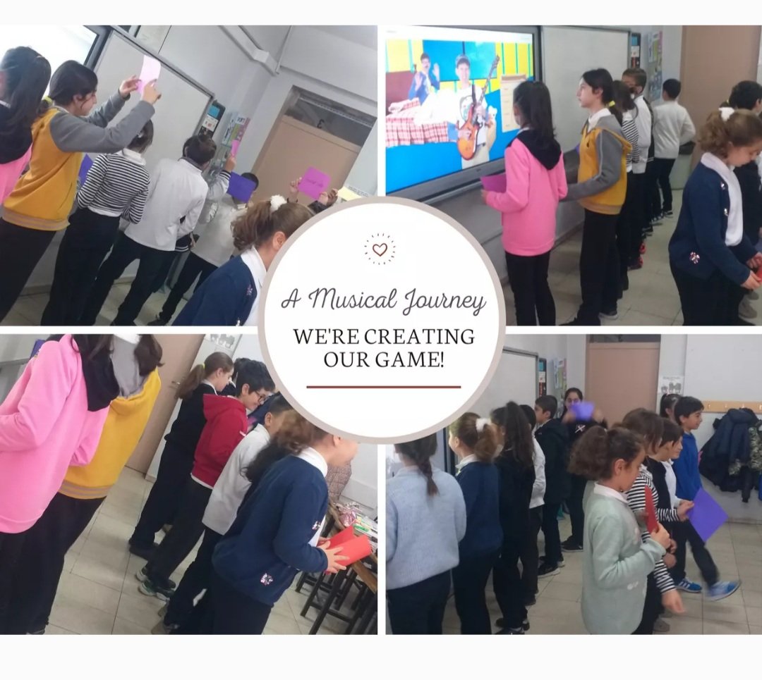 'A Musical Journey' Müziksel Bir Yolculuk' e-twinning projesi kapsamında okulumuz 5/D sınıfı öğrencilerinin tasarlamış olduğu şarkı ve oyun temalı konu kavrama etkinliği.<a href="/35aliaga_MEM/">Aliağa ilçe M.E.M</a> <a href="/eTwinningDestek/">eTwinning Projects Dissemination</a> <a href="/tretwinning/">eTwinning Türkiye</a> <a href="/IzmirEtwinning/">eTwinning İzmir</a>