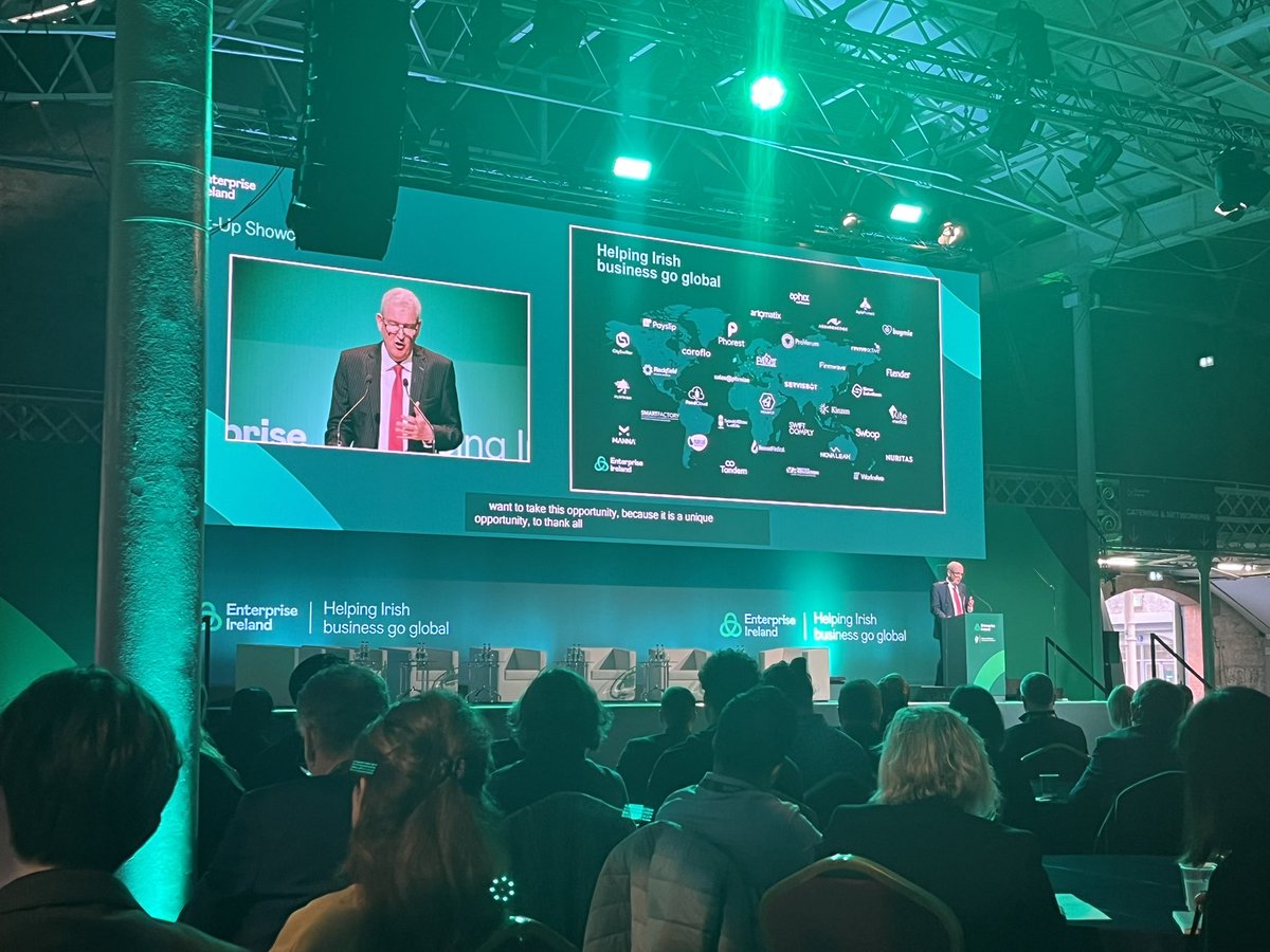So great to be at the <a href="/Entirl/">Enterprise Ireland</a> HPSU Showcase in the RDS this morning. Congratulations to all the companies here today and especially @CorkBIC clients. 👍👍💪💪