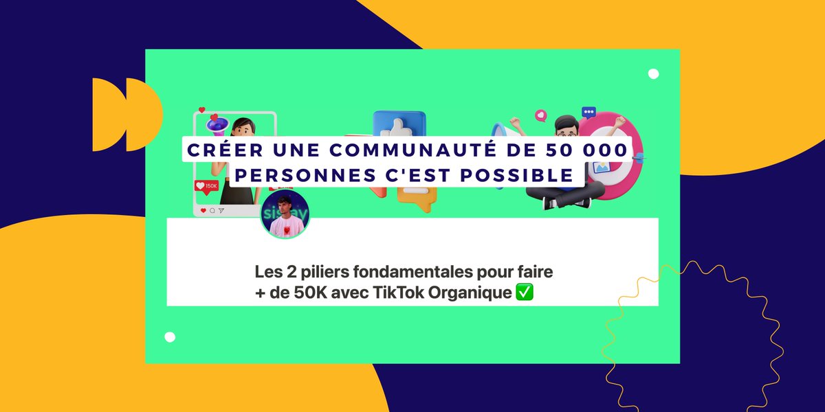 thomasthv_'s tweet photo. 🚨 Créer une communauté de +50k abonnés sur TikTok, est devenu si simple 🚨

Je te partage donc les 2 pilier qui m'ont permis d'exploser mon nombre d'abonnés et de monétiser mon compte 🤑

RT &amp; Commente "communauté" et je te l'envoi en DM.
(follow moi pour recevoir) https://t.co/OmDLiQV4Tt
