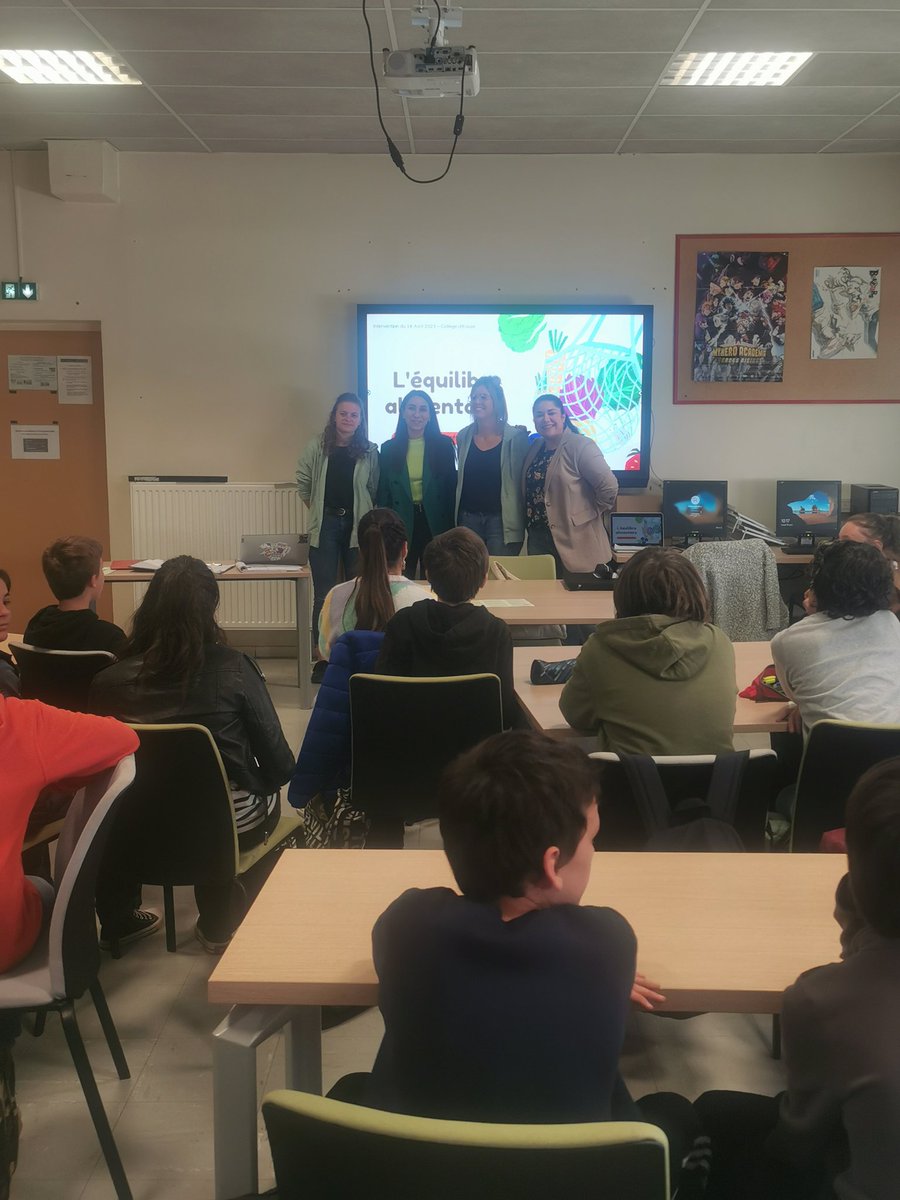 JeanRostandGers's tweet image. Intervention autour de l'alimentation pour les élèves de 6ème du @JeanRostandGers. 🙏 Aux élèves infirmiers venus présenter les principes d'une bonne alimentation !
@actoulouse @dsden_32 @farid_djemmal @CHUdeToulouse #CESCE #equilibrealimentaire #prevention #sensibilisation