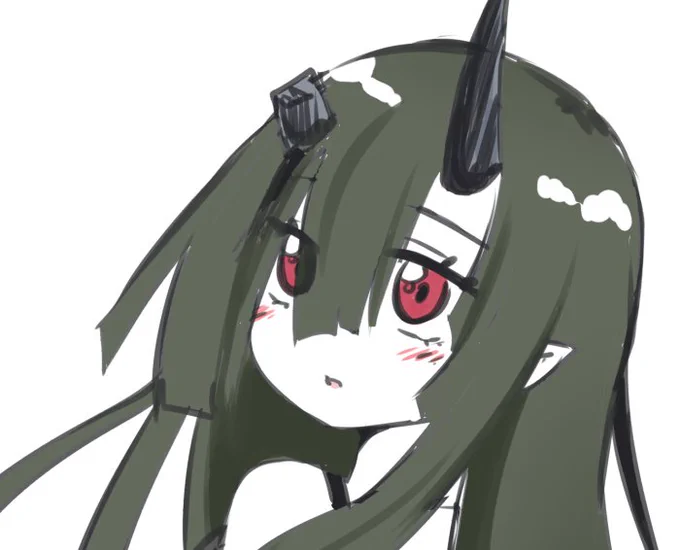 絵を描くのがちょっと久しぶりになってしまったので、リハビリらくがき#オニゎそと#小庭外あい 