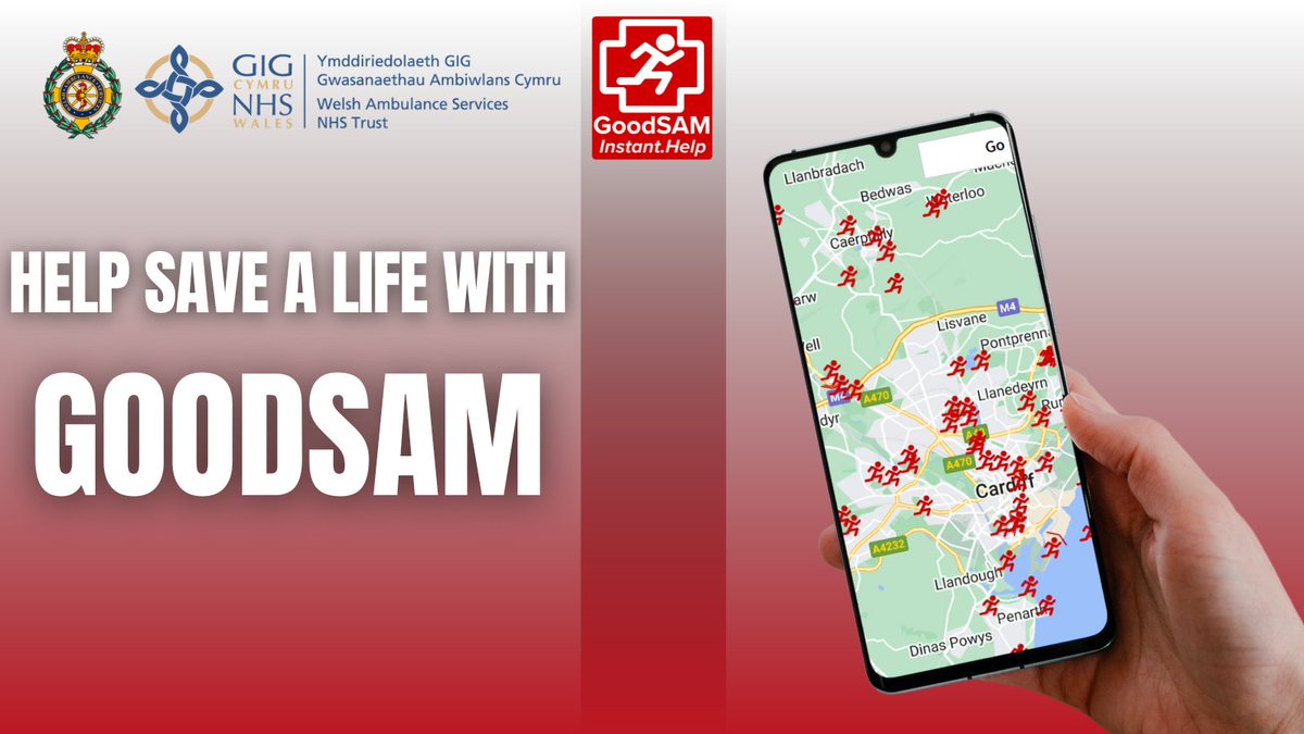 📞When a person is suffering a cardiac arrest and 999 is called, the <a href="/GoodSAMapp/">GoodSAM</a> will trigger an alert to the nearest GoodSAM responder.

❤️If the scene is safe, CPR can be started straight away in line with Resus Council Guidelines.

Find out more👉 bit.ly/3Tk8vp3