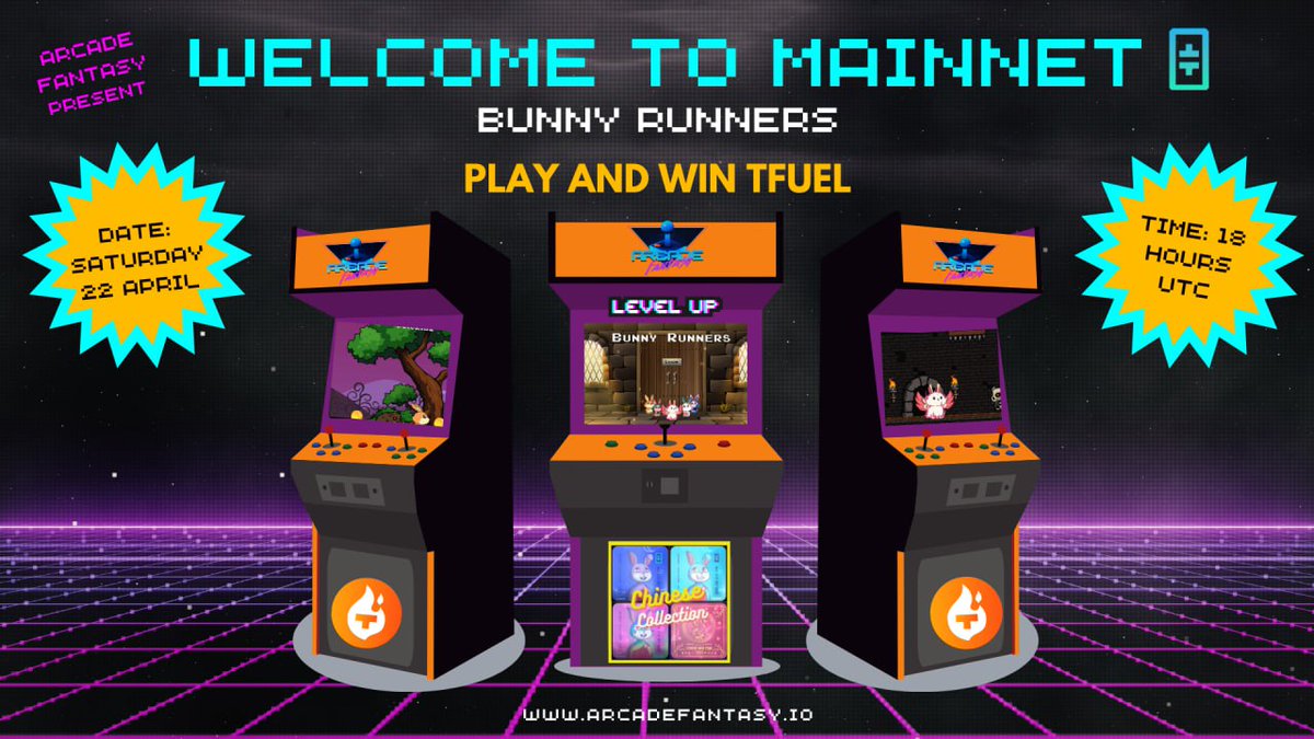 ArcadeFantasy_'s tweet photo. 1/2

🔥 Official launch Date: Saturday, 22 April at 18.00 UTC - 20.00 Spanish time

https://t.co/nzfLbBjozN https://t.co/204yXf7y7t