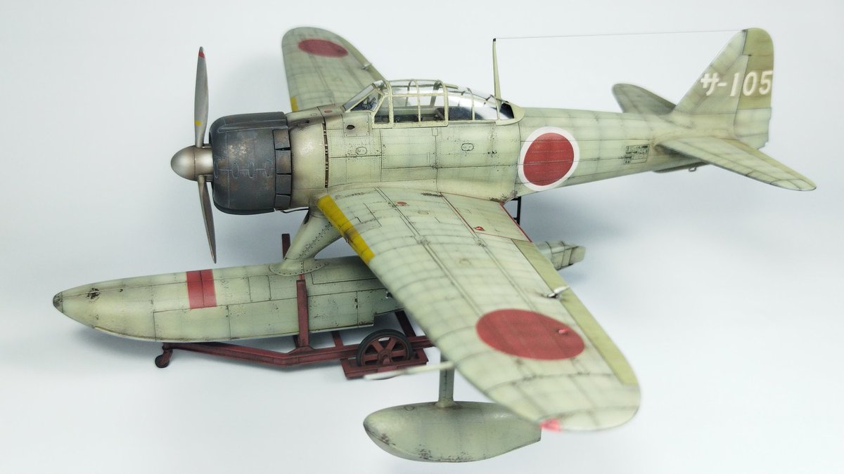ModelTora's tweet photo. #二式水上戦闘機 #A6M2N #RUFE #Hasegawa
完成しました😊😸✨ https://t.co/ipwcma0cXU