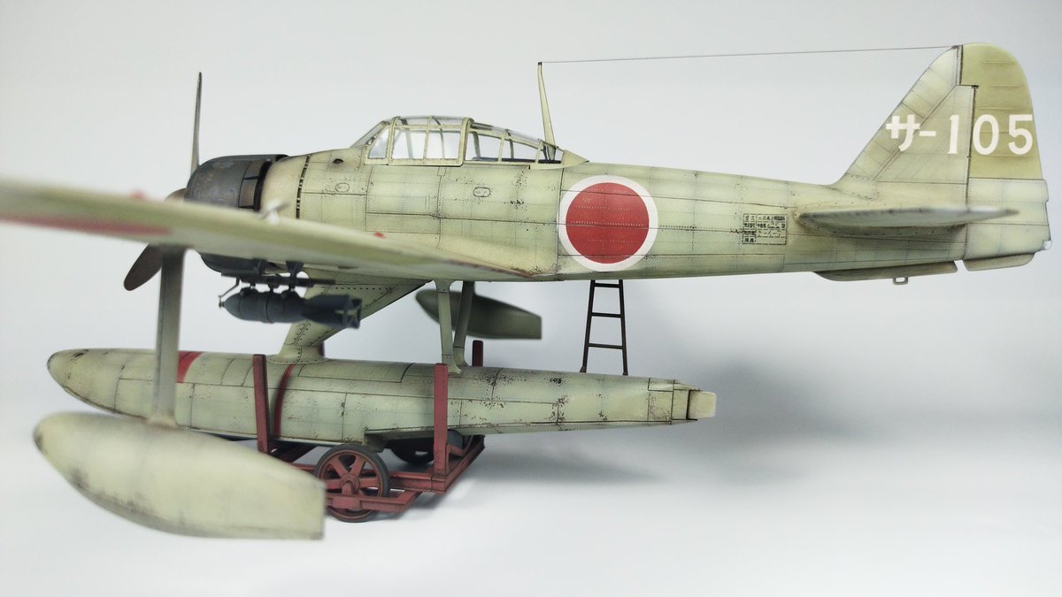 ModelTora's tweet photo. #二式水上戦闘機 #A6M2N #RUFE #Hasegawa
完成しました😊😸✨ https://t.co/ipwcma0cXU