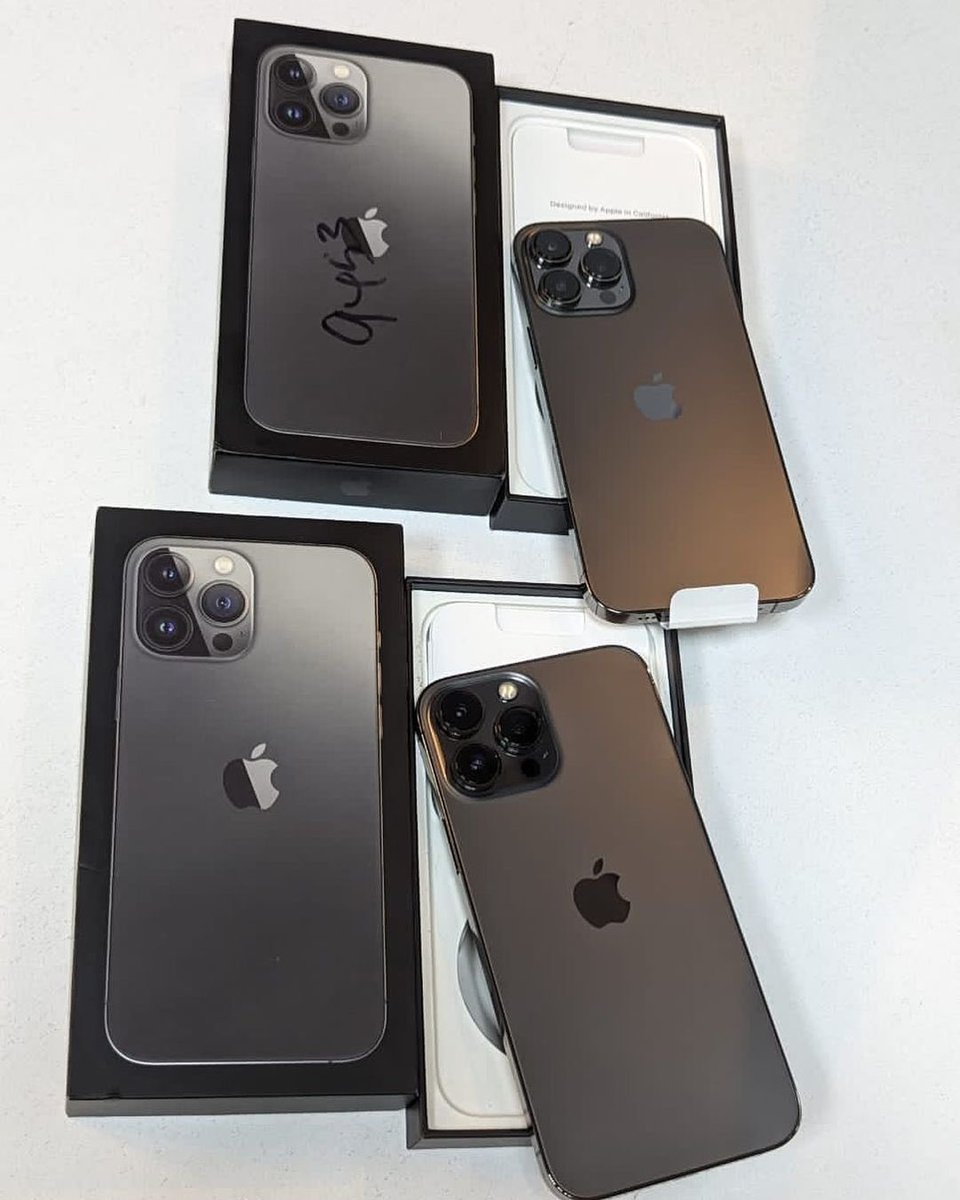 wisegadget's tweet photo. Open Box 
iPhone 13pro max 
256gb

Price:#685k https://t.co/BUntg4c8Nr