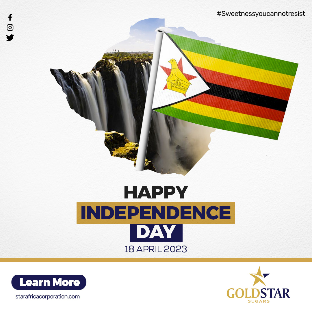 Goldstarsugars's tweet photo. Warm wishes for a joyous Independence Day celebration, Zimbabwe! May you have a restful and enjoyable holiday. https://t.co/NXU8RCxRAJ