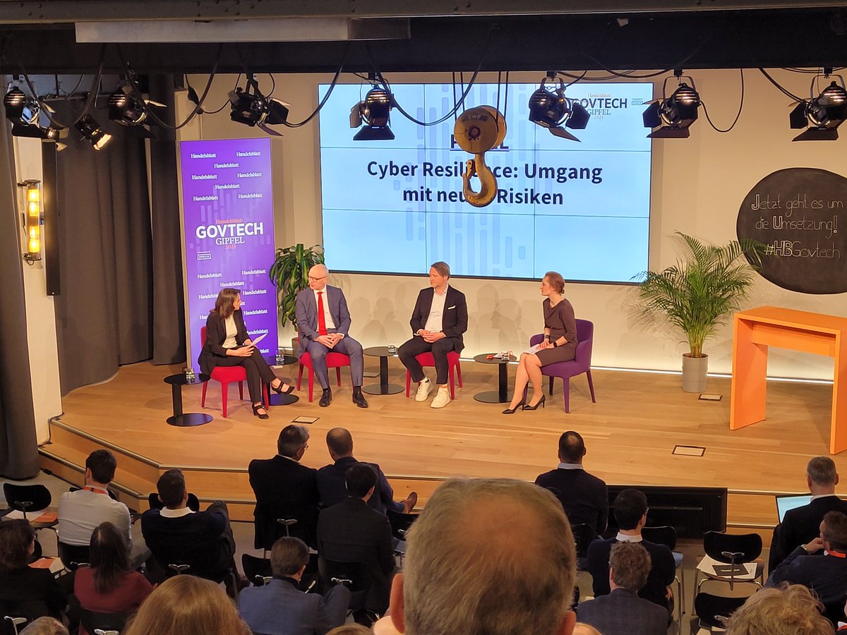 🔒 Cyber-Resilienz als Fundament für Bürgerdienstleistungen: Sabine Griebsch berichtet auf einem Panel mit Sven Egyedy und Olaf Janssen von den Auswirkungen eines Hackerangriffs auf den Landkreis Anhalt-Bitterfeld.
#GovTechGipfel #HBGovTech