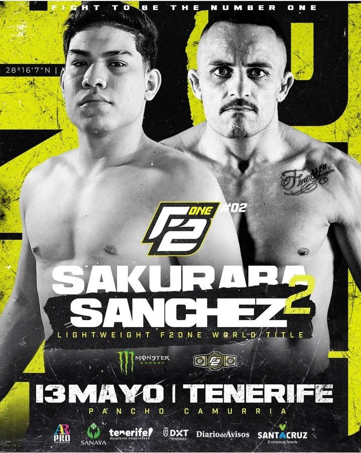 pelunaton's tweet photo. 🇪🇸 José Sánchez (12-2) vs 🇧🇷 Alisson Marreira (6-4) por el cinturón de las 155 lbs de Fight2One el 13 de Mayo, será una revancha, esta pelea se dio el año pasado por el cinturón de SCC donde ganó José por decisión. El brasileño viene de dar la sorpresa ante Kevin Cordero #F2ONE https://t.co/vgXzrEiq70