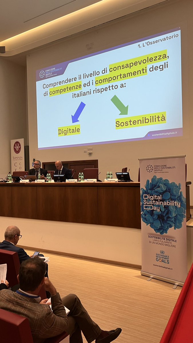 DigiTInst's tweet image. 🏙️ Qual è il livello di #SostenibilitàDigitale delle città metropolitane italiane?

Ne parla @stefanoepifani con la presentazione del #DiSICity: il nostro nuovo indice sviluppato in collaborazione con l’@ISPioV_!