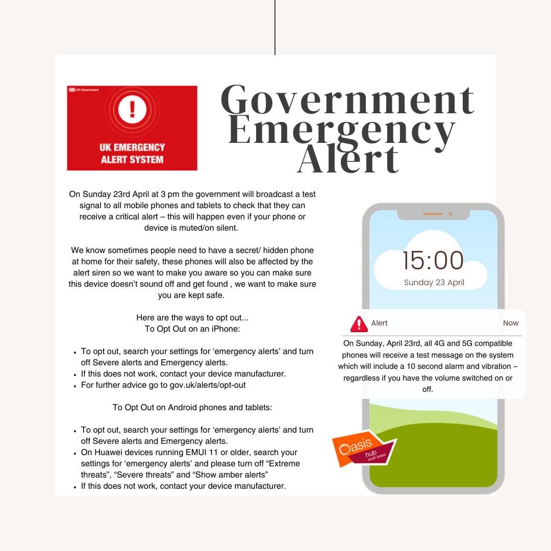 Did you know there will be a test emergency alert this Sunday, 23rd April at 3pm?

Here is more information about what it will sound like and why this is happening ➡️ youtube.com/watch?v=lGOWfF…

#knowlewestmatters