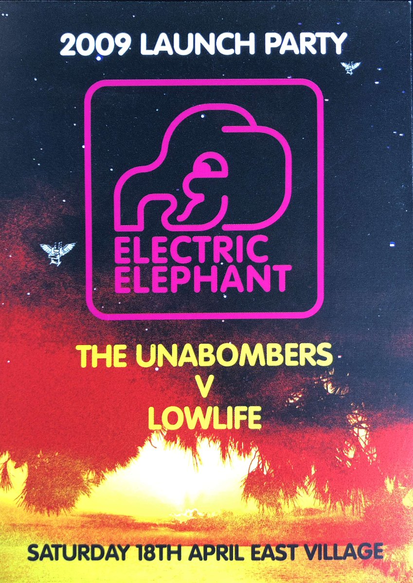 London launch party 14 years ago today for the first ever #electricelephant with #lukeuna #justinunabomber