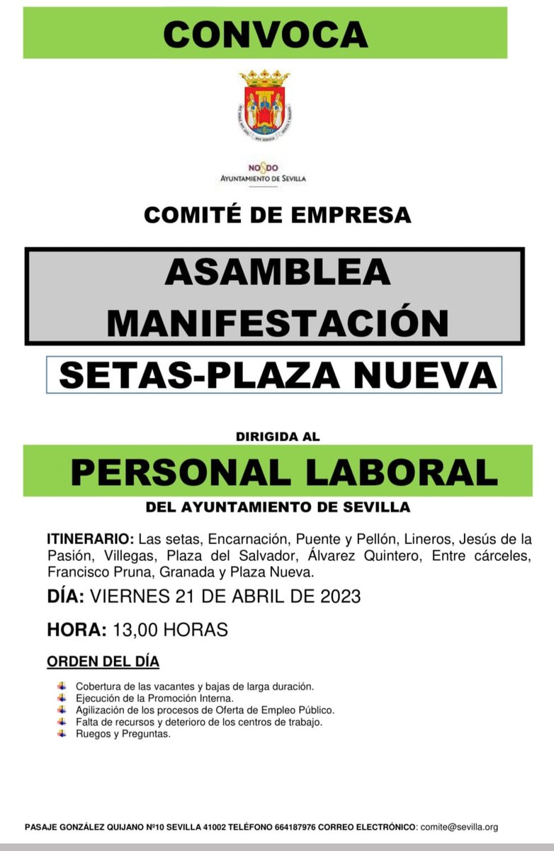 🔴🟡 Recuerda VIERNES 21 es el día. NO FALTES! 
🔴 Si faltamos el viernes no podremos reclamar nada el lunes.🟡Vamos a seguir aumentando la presión mientras <a href="/antoniomunozsev/">Antonio Muñoz</a> no demuestre con hechos que apuesta por lo público.
 No sólo vale sonreír para la foto Antonio!!