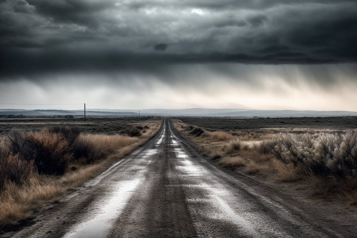 normalcata's tweet photo. I tried to create a realistic photo of a road leading into the horizon with #Midjourney
#truephoto #aiart #ai #aiartcommunity #midjourneyai #modjourneyphoto #fakephoto #aiphotos #roadtrip https://t.co/9nm08M1ESC