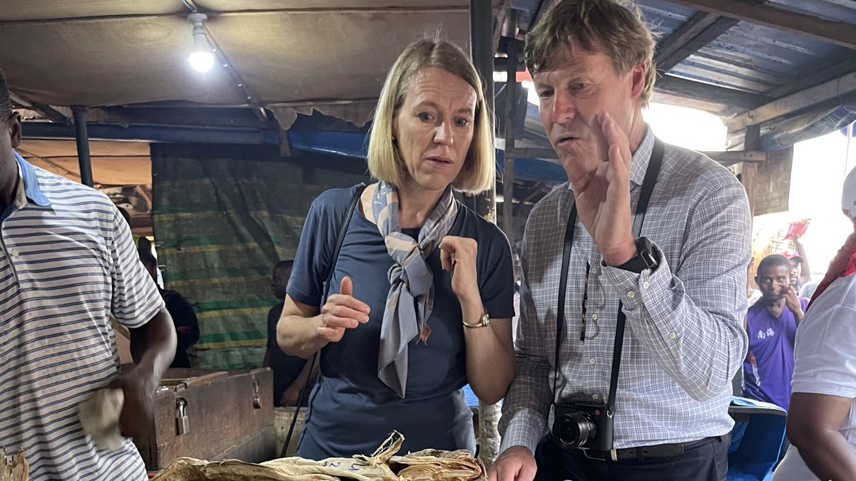 Stockfish diplomacy! Nigeria is one of the largest markets for Norwegian stockfish. Tasty and highly rich in proteins! Important to secure Nigerian's acces to stockfish at affordable prices - FM @AHuitfeldt Thank you, @Seafood_Norway for the visit