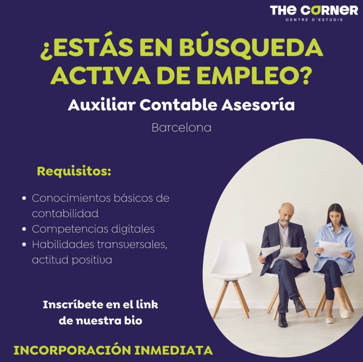 CentreTheCorner's tweet photo. 🟢OFERTAS DE EMPLEO🟢

Auxiliar Administrativo: https://t.co/9rFMBsxjWp

Auxiliar Contable: https://t.co/6tWMQjp63j https://t.co/BivAQNPpCS