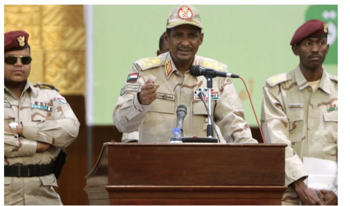 عاجل ⚠️: قائد قوات الدعم السريع في السودان: 'شرفني وزير الخارجية الأميركي باتصاله اليوم'.!!