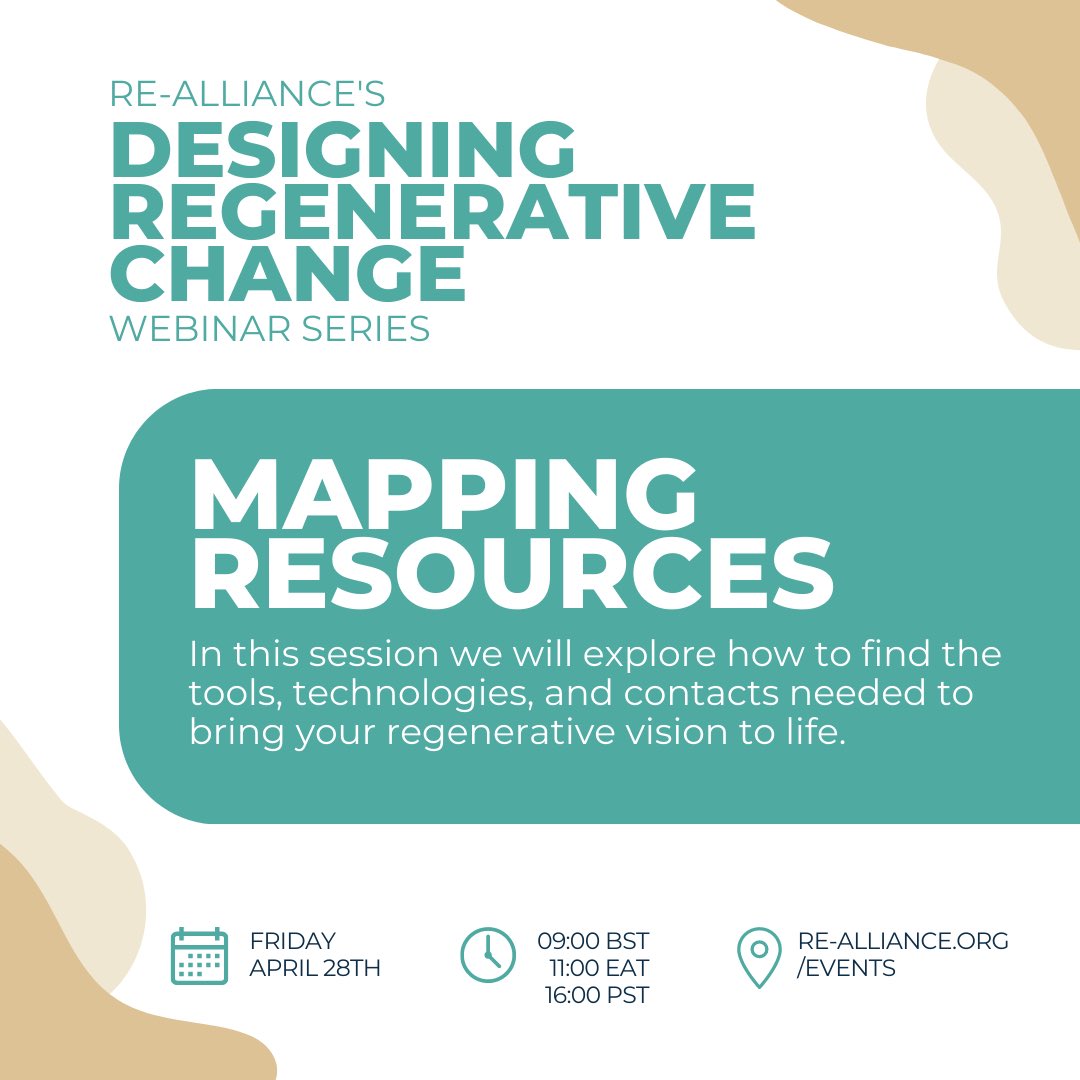 When designing a regenerative initiative it is important to consider your context, what is already happening? What resources are available to you? What are the needs around you? 

Join us in exploring the crucial mapping stage of the design process. 

re-alliance.org/events