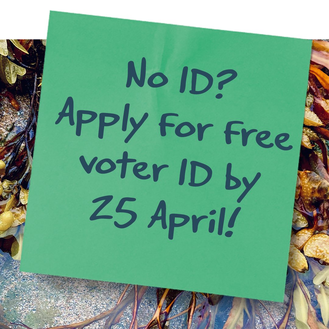 To vote in upcoming local elections, you'll have to take photo ID with you. 

If you don't have one of the accepted ID types you can apply for a free voter ID but you must do this before 25 April. 

Find out more ⤵️ 
electoralcommission.org.uk/i-am-a/voter/v…