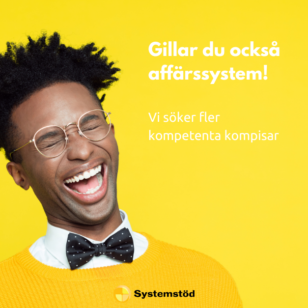 Systemstod's tweet image. Vi är +50 personer i Linköping, Jönköping, Göteborg, Örebro, Östersund och Stockholm som gillar att jobba med #affärssystem.
Gillar du också affärssystem?
Vi söker kontinuerligt nya kollegor och kompetenta kompisar. 
Du ser lediga tjänster här bit.ly/3okrgye