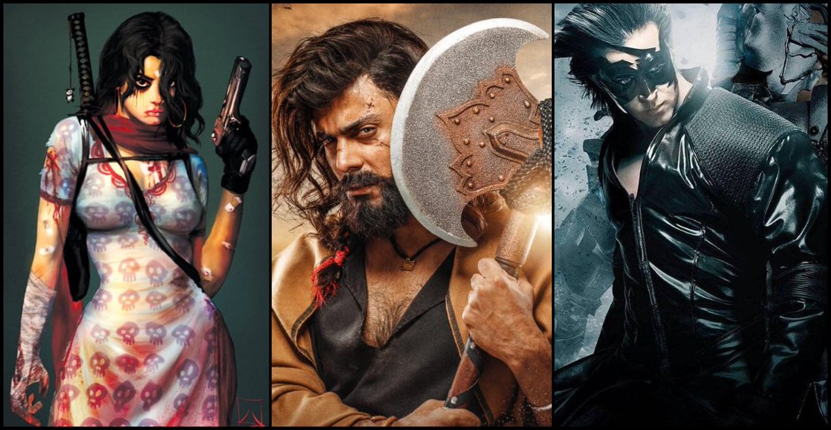 Superheroes of the sub-continent
#MaulaJatt #AinakwalaJinn #Krrish #MrIndia #RaOne #superheroes #BloodyNasreen #India #Pakistan 

somethinghaute.com/superheroes-of…