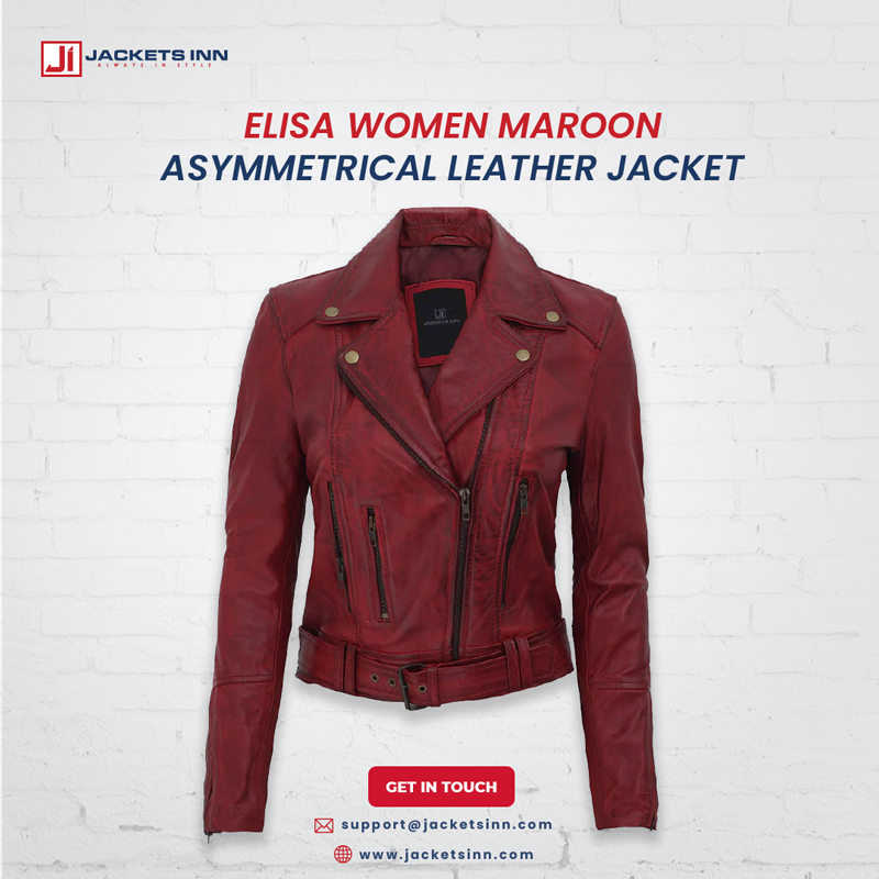 JacketsInn's tweet photo. The Maroon leather jacket has a punch of modern excellence with complimentary biker looks. It is made of 100% Real Lambskin Leather with distressed finishing.

https://t.co/GgQzKFfESd
support@jacketsinn.com

#jackets #Elisa #womenfashion #bikerjacket #spring2023 #Jacketsinn https://t.co/obXpz45DhT