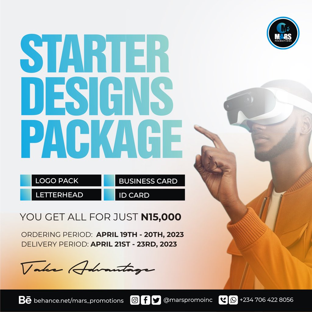 AyodeleOsma's tweet photo. Let’s start your new business and brand together. 

This is a good deal for new business or business that wants to rebrand. 

We want to focus on you for the next five days.

TAKE ADVANTAGE. 

#Designs #MockUp #Prints #Logo #Flyers #Posters #Calendars #Stationeries #Shirts https://t.co/jBnWhp8kc6