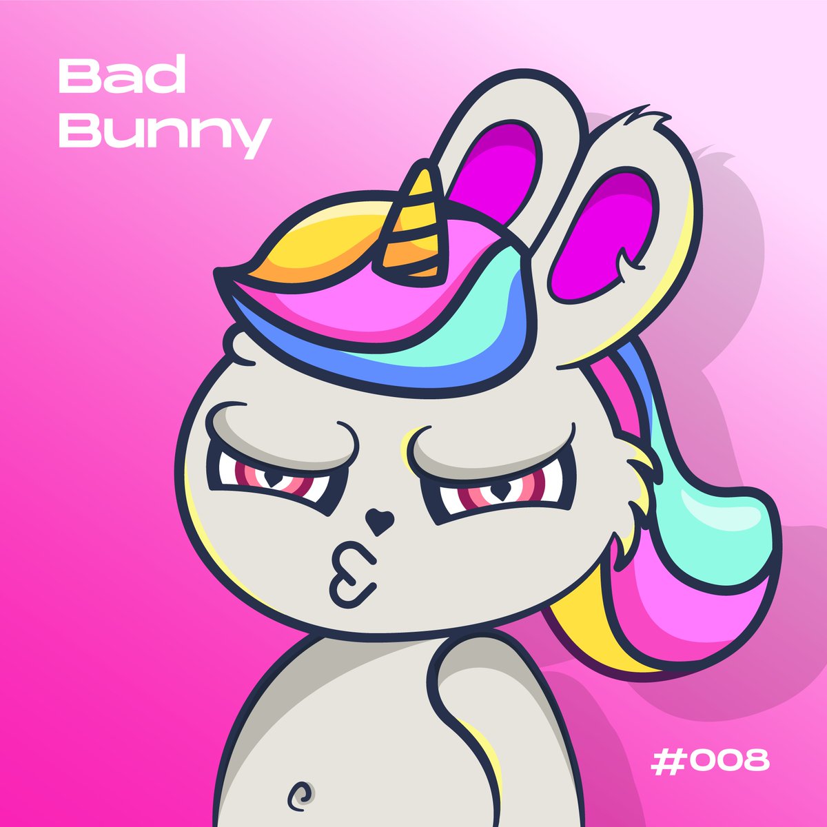 Number #008 of BadBunny collection ✨
Unicorn Bunny🦄💜
rarible.com/token/0xc91544…🐰

Don't miss your chance to own a unique Bad Banny artwork! 

#nft #rarible #raribleart #collection #nftart #nfts #Unicorn #BadBunny #NFT #promote