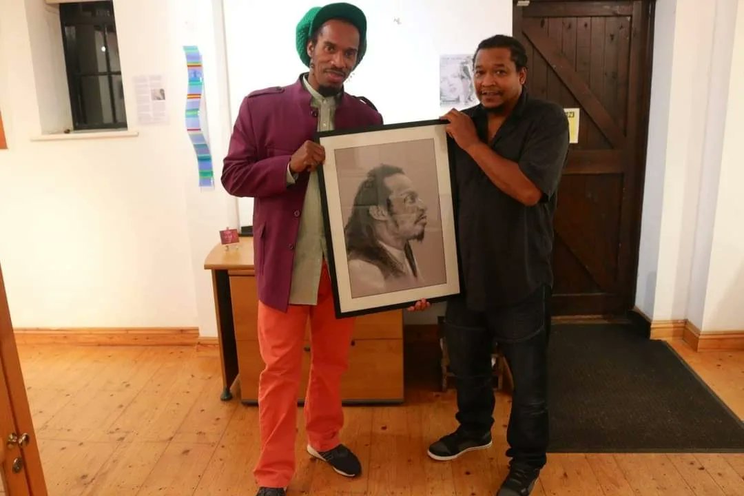 Belated happy birthday to #BenjaminZephaniah...these clicks...that time he popped into my #thisisme #exhibition at Norman Cross gallery
#portrait #drawing #poet #legend