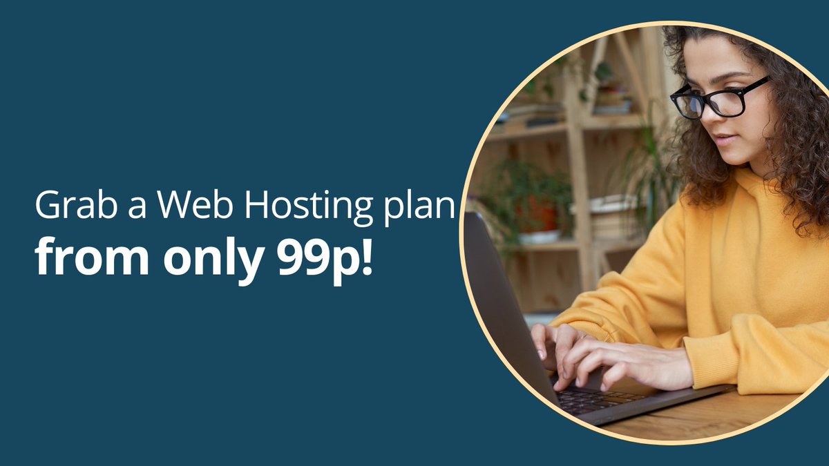 Bag yourself a bargain with our cPanel Starter Hosting plan from just 99p for the first month!
✔️ 50GB of web space
✔️ Unlimited bandwidth
✔️ 10 email accounts
✔️ One-click installs available
✔️ Customer support 7 days a week
Head on over to hubs.li/Q01L76jK0 to grab yours!