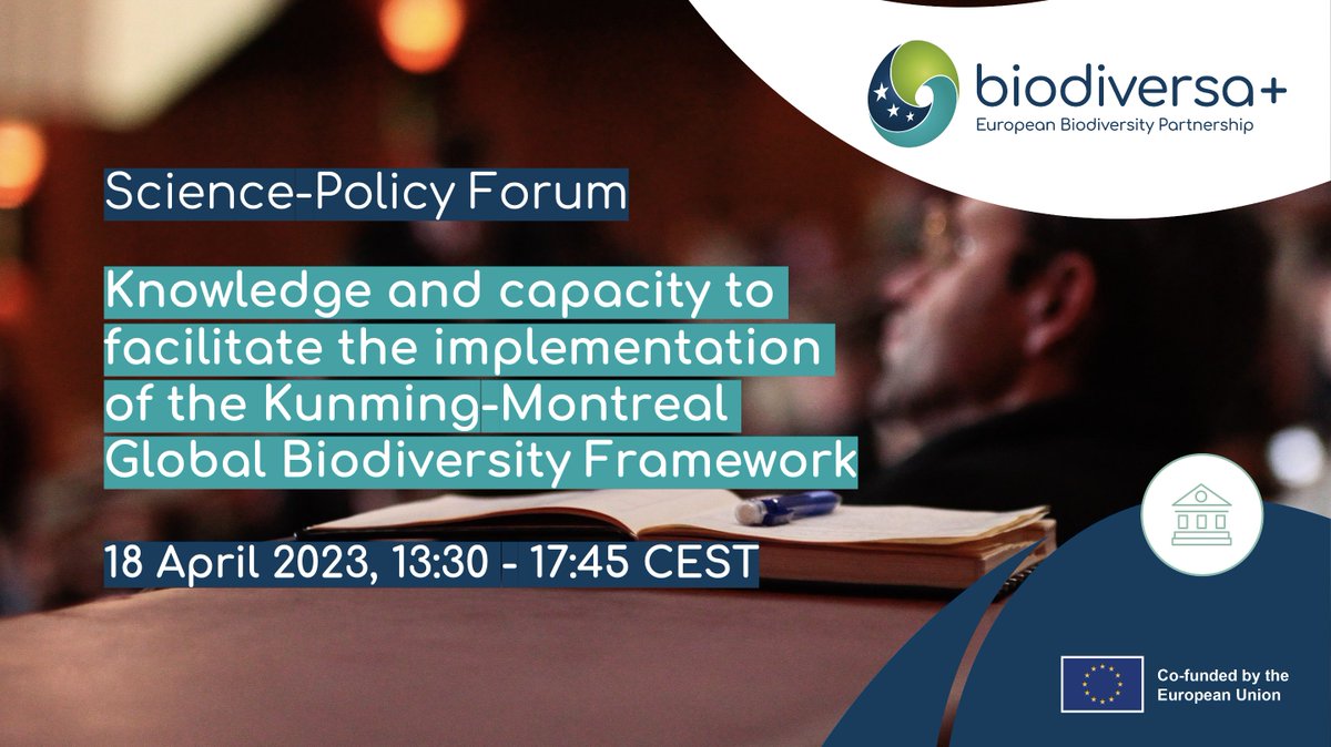📢 1 hour before our Science-Policy Forum on knowledge & capacity for the implementation of the #GlobalBiodiversityFramework!

Register and join online 👉
us06web.zoom.us/webinar/regist…

#BiodiversaPrague2023