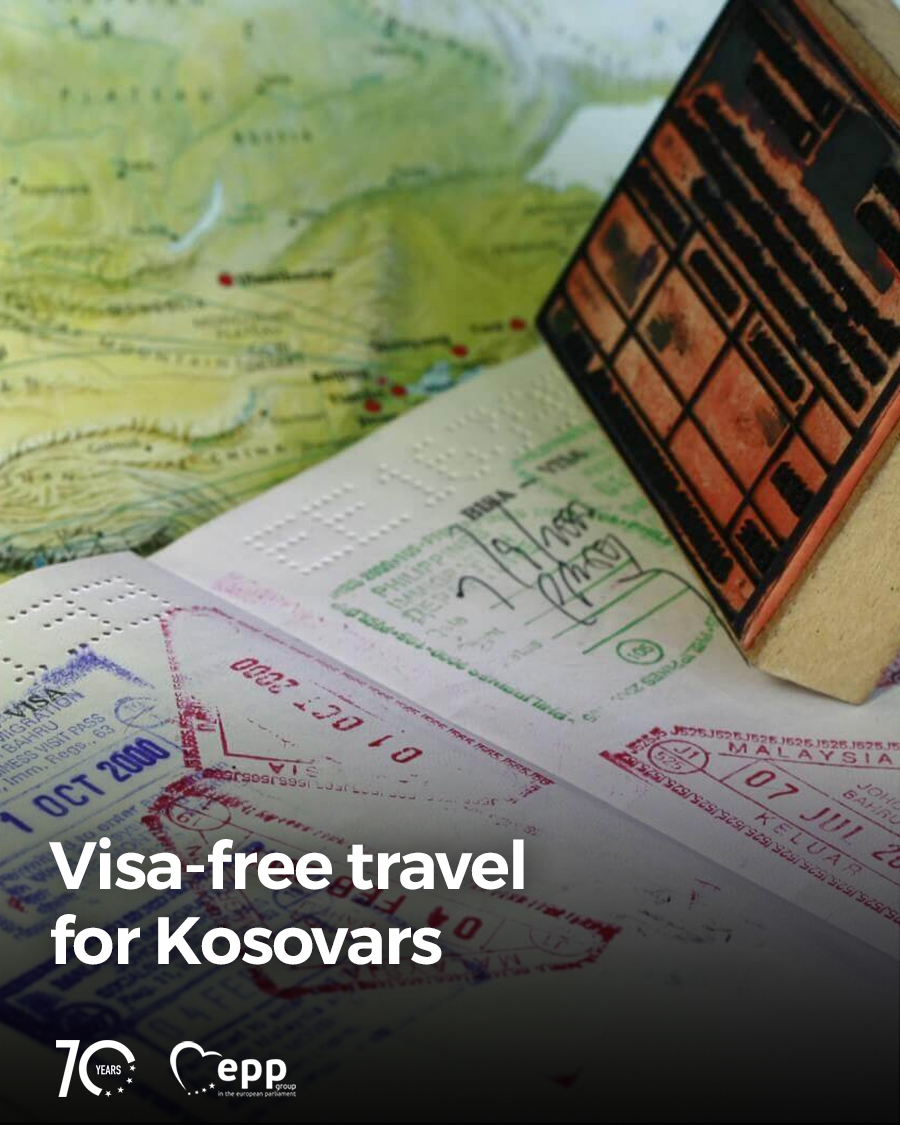 🇽🇰 The <a href="/EPPGroup/">EPP Group</a> supports granting Kosovars visa-free travel in the EU! 

 “Visa liberalisation for #Kosovo not only ensures that the whole Western Balkan region is under the same visa regime, but it also strengthens the ties between the EU and Kosovo”, says <a href="/vinczelorant/">Vincze Loránt</a>.