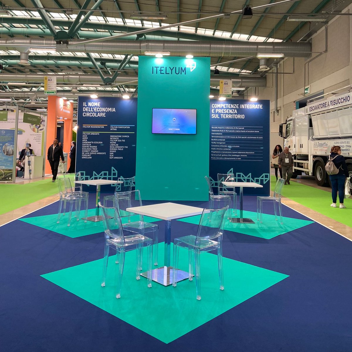 Iniziati i lavori di <a href="/wme_expo/">wme_expo</a>, la fiera di Bergamo dedicata alla gestione dei rifiuti. <a href="/Itelyum/">Itelyum</a> è presente allo stand 212 ed è pronta ad accogliere il pubblico e gli operatori delle filiere produttive italiane e non. #18aprile #economiacircolare <a href="/MASE_IT/">Ministero Ambiente e Sicurezza Energetica</a>