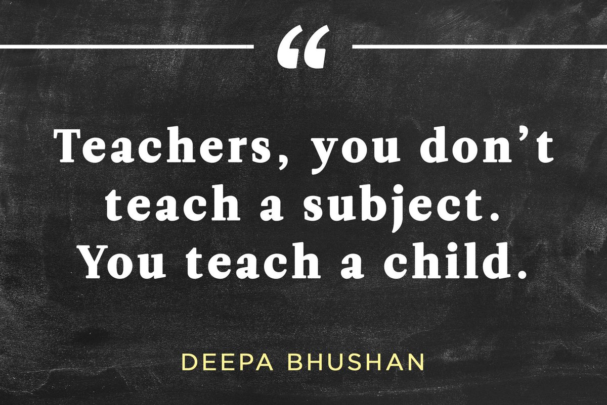 Principal_H's tweet photo. You don't teach a subject.
You teach a child.
#education #teacher #student #autism #leadership #specialeducation #teachertwitter #twitteredu https://t.co/uDiVTtSS9o