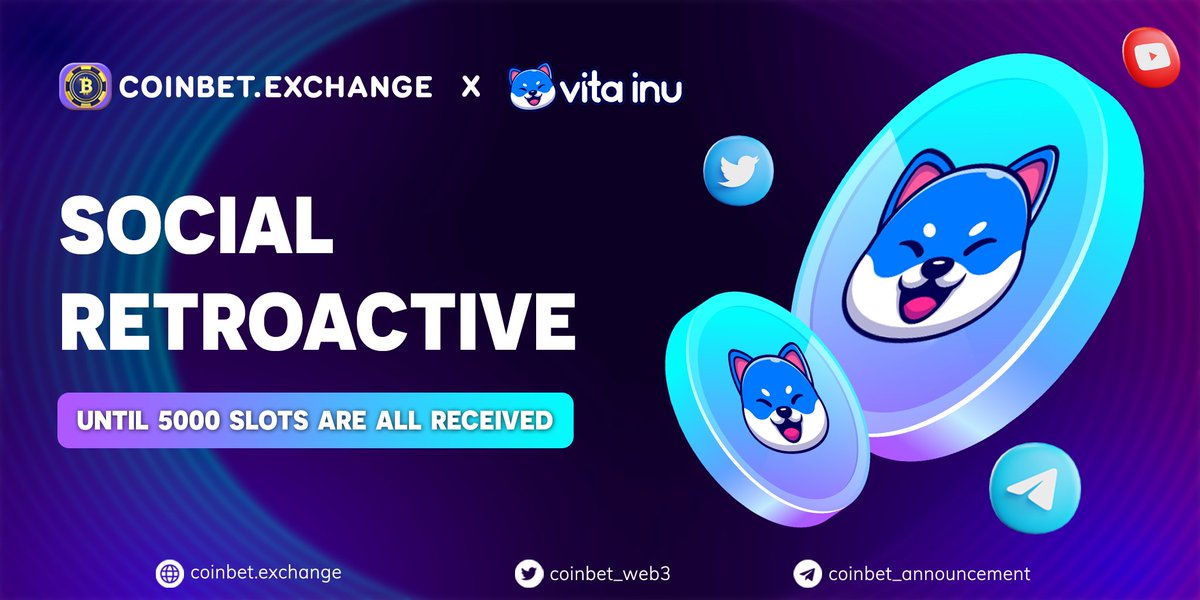 web3_pay's tweet photo. 🎉 https://t.co/I8yAjHBVA0 Social Retroactive Event X Vita Inu 🎉

📅Quest link: https://t.co/JvfJhKmvCG
🏆 Rewards: 5000 slots, 500 Magic tokens per slot

Don't miss out on the chance to earn some fantastic rewards!

Full post: https://t.co/LNGm24OXTX
#Airdrop #VINU https://t.co/PAvgWjIlou