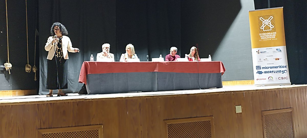 Grandes científicos grandes personas. Un panel llenos de experto en la 3ra Escuela de Materiales Zeolíticos en #ElToboso Juana Frontera <a href="/Cepsa/">XXXXXXXX</a> David Serrano @IMDEAEnergia Rosa Martín <a href="/UNED/">UNED</a> Avelino Corma @ITQ_UPVCSIC @ Asun Molina <a href="/CSIC/">CSIC</a>