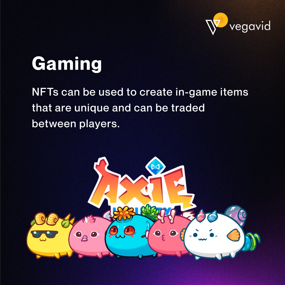 VegavidOfficial's tweet photo. Check out the use cases of NFTs. Part 1
More: https://t.co/6IdB2FaDXQ
#Vegavid #VegavidTechnology #Usecases #NFT #NFTs #NFTdevelopmentcompany https://t.co/FIrJcK1xqT