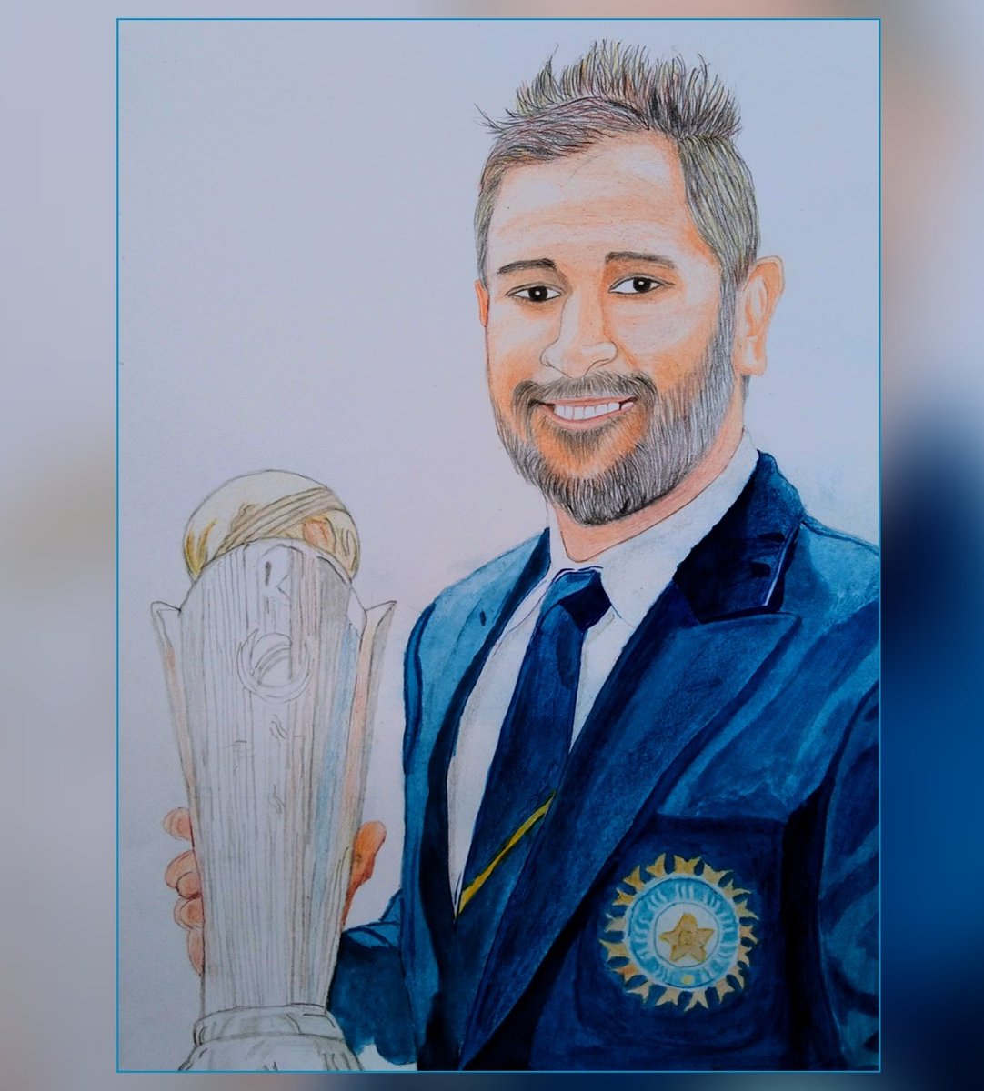 msdart123's tweet photo. @msdhoni  #sketch 
#sketchart  #ArtistOnTwitter https://t.co/JMDcCUQ3Z3