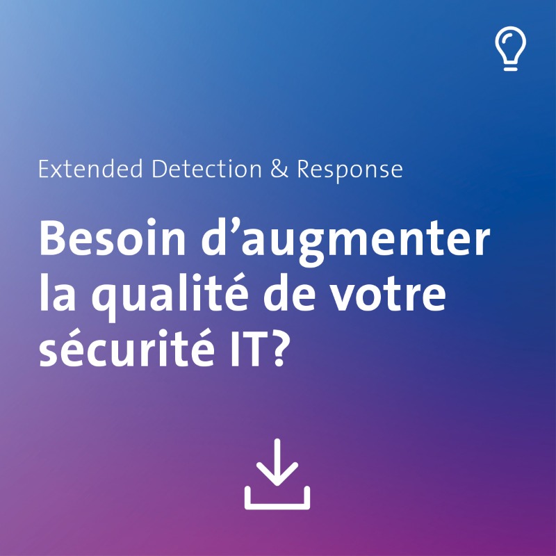 Swisscom_B2B's tweet photo. La #cybersécurité doit aller au-delà de la protection classique, comme l’anti-malware et le pare-feu. Comment les entreprises peuvent-elles compléter leur détection et leur défense pour aboutir à une Extended Detection and Response?