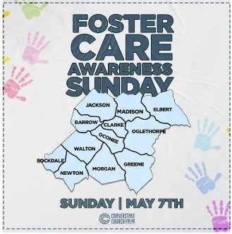 RobinFrida's tweet photo. May is the National Foster Care Awareness month! For the 5th year at Cornerstone Church Athens, we are having a Foster Care Awareness Sunday!  Come find out how you can help our local Foster Care Community! Please share 💙 https://t.co/Tbf5xMSjlf